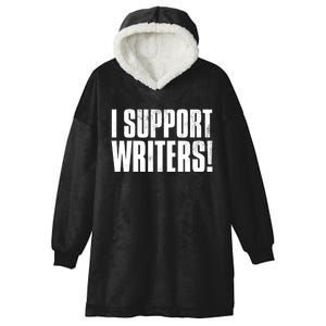 WGA Writers Guild Of America On Strike Anti AI Chatbots Hooded Wearable Blanket