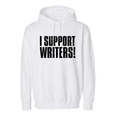 WGA Writers Guild Of America On Strike Anti AI Chatbots Garment-Dyed Fleece Hoodie