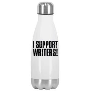 WGA Writers Guild Of America On Strike Anti AI Chatbots Stainless Steel Insulated Water Bottle