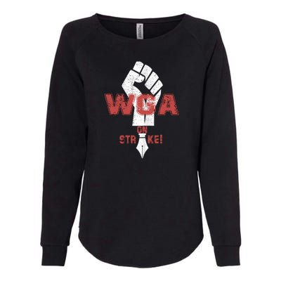 WGA Writers Guild Of America On Strike Anti AI Chatbots Womens California Wash Sweatshirt