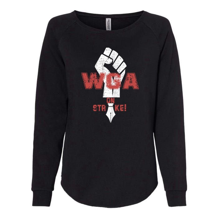 WGA Writers Guild Of America On Strike Anti AI Chatbots Womens California Wash Sweatshirt