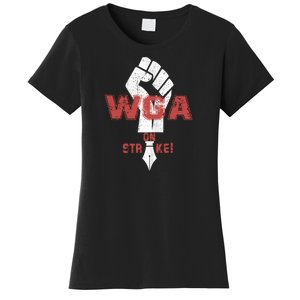 WGA Writers Guild Of America On Strike Anti AI Chatbots Women's T-Shirt