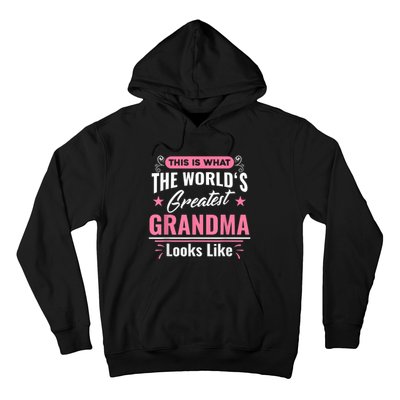 What World's Greatest Grandma Looks Like Mothers Day Hoodie