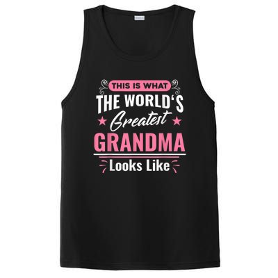 What World's Greatest Grandma Looks Like Mothers Day PosiCharge Competitor Tank