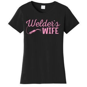 Welder's Wife Hand Metal Worker Welding Blacksmithing Women's T-Shirt