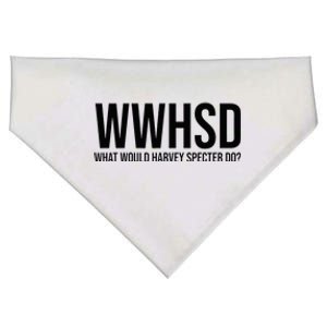 What Would Harvey Specter Do Black USA-Made Doggie Bandana