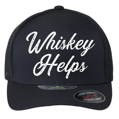 Womens Whiskey Helps Flexfit Unipanel Trucker Cap