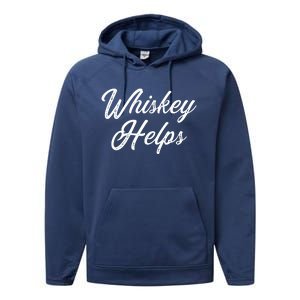 Womens Whiskey Helps Performance Fleece Hoodie