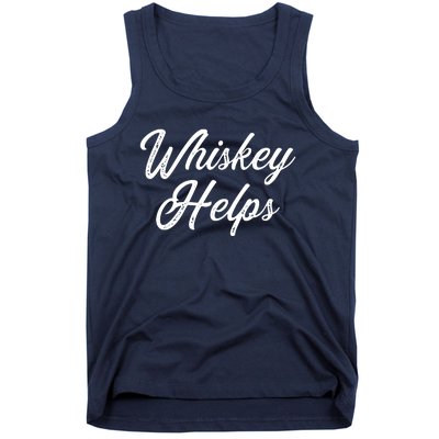 Womens Whiskey Helps Tank Top