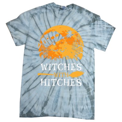 Witches With Hitches Funny Halloween Camping Gift Camper Tie-Dye T-Shirt