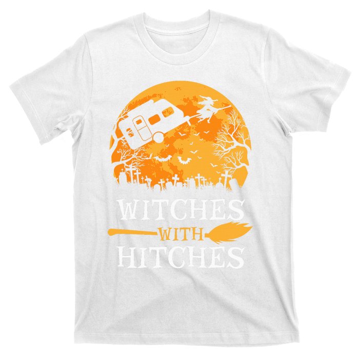 Witches With Hitches Funny Halloween Camping Gift Camper T-Shirt