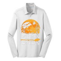 Witches With Hitches Funny Halloween Camping Gift Camper Silk Touch Performance Long Sleeve Polo