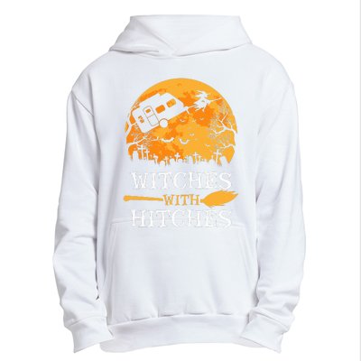 Witches With Hitches Funny Halloween Camping Gift Camper Urban Pullover Hoodie