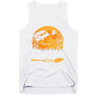 Witches With Hitches Funny Halloween Camping Gift Camper Tank Top