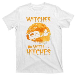 Witches With Hitches Trailer Funny Halloween Camping T-Shirt