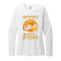 Witches With Hitches Trailer Funny Halloween Camping Womens CVC Long Sleeve Shirt