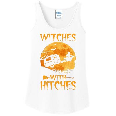 Witches With Hitches Trailer Funny Halloween Camping Ladies Essential Tank