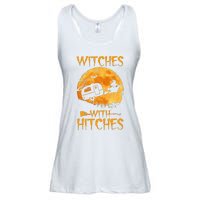 Witches With Hitches Trailer Funny Halloween Camping Ladies Essential Flowy Tank