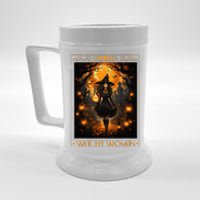 Witchy Woman Halloween Witchcraft Witch Wicca Gothic Beer Stein