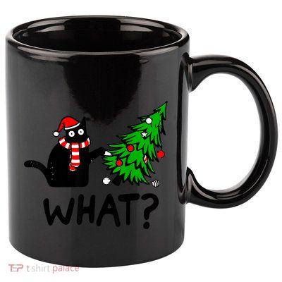 Whatchristmas 11oz C Handle Ceramic Mug