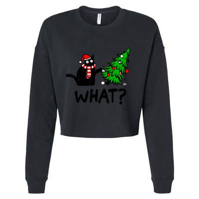 Whatchristmas Cropped Pullover Crew