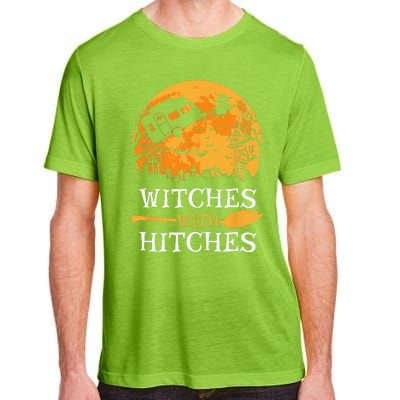 Witches With Hitches Funny Halloween Camping Gift Camper Adult ChromaSoft Performance T-Shirt