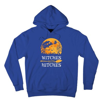 Witches With Hitches Funny Halloween Camping Gift Camper Hoodie