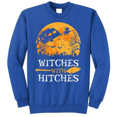 Witches With Hitches Funny Halloween Camping Gift Camper Sweatshirt