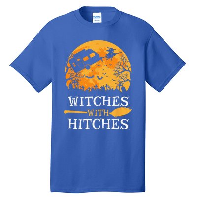 Witches With Hitches Funny Halloween Camping Gift Camper Tall T-Shirt