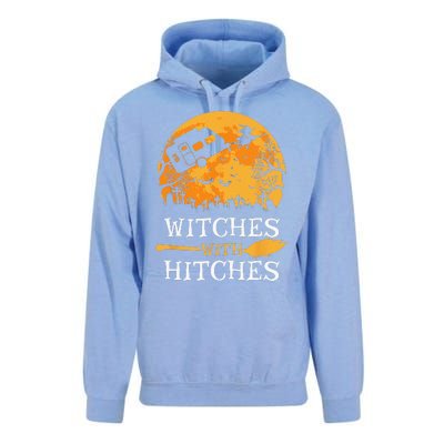 Witches With Hitches Funny Halloween Camping Gift Camper Unisex Surf Hoodie