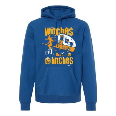 Witches With Hitches Camping Gift Premium Hoodie