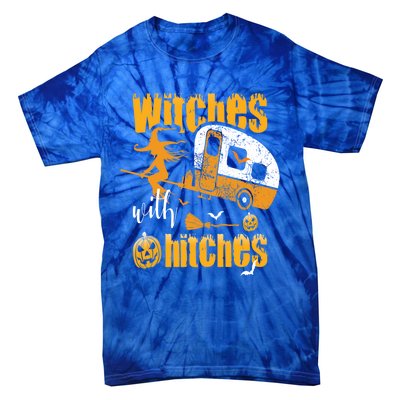 Witches With Hitches Camping Gift Tie-Dye T-Shirt