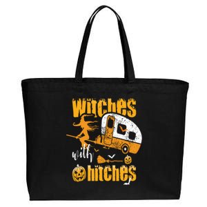 Witches With Hitches Camping Gift Cotton Canvas Jumbo Tote