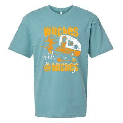 Witches With Hitches Camping Gift Sueded Cloud Jersey T-Shirt