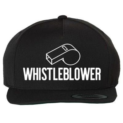 Whistleblower Whistle Halloween Costume Impeach Trump Meme Gift Wool Snapback Cap