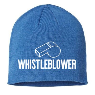 Whistleblower Whistle Halloween Costume Impeach Trump Meme Gift Sustainable Beanie