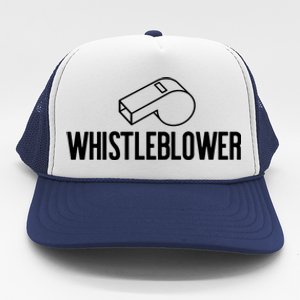 Whistleblower Whistle Halloween Costume Impeach Trump Meme Gift Trucker Hat