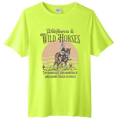 Wildflowers & Wild Horses I’M Barefoot & Bareback & Born Tall Fusion ChromaSoft Performance T-Shirt