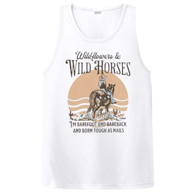 Wildflowers & Wild Horses I’M Barefoot & Bareback & Born PosiCharge Competitor Tank