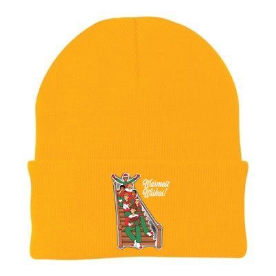 Warmest Wishes Holiday Knit Cap Winter Beanie