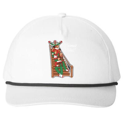 Warmest Wishes Holiday Snapback Five-Panel Rope Hat