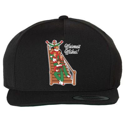 Warmest Wishes Holiday Wool Snapback Cap