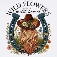 Wildflowers Wild Horses Western Boho Country Music Bucket Hat