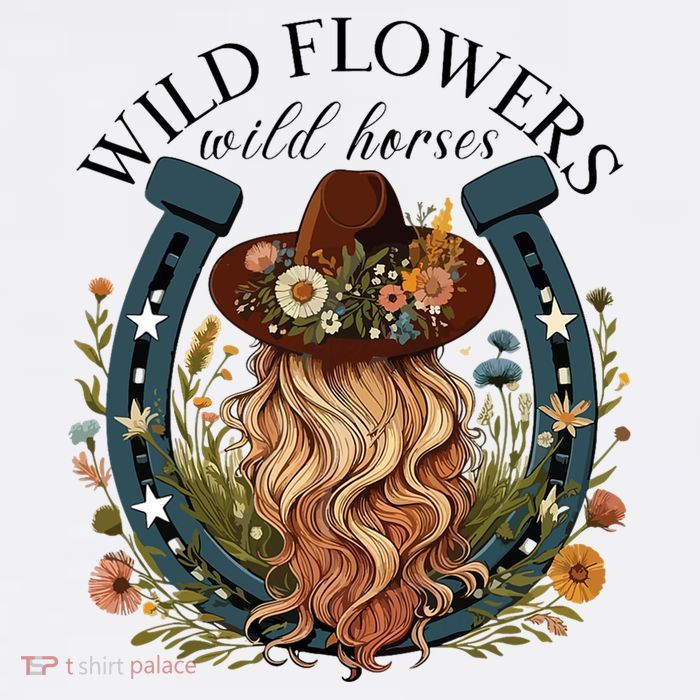 Wildflowers Wild Horses Western Boho Country Music Baby Bodysuit