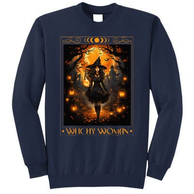 Witchy Woman Halloween Womens Witchcraft Witch Wicca Gothic Tall Sweatshirt