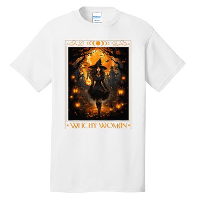 Witchy Woman Halloween Womens Witchcraft Witch Wicca Gothic Tall T-Shirt