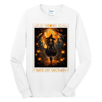 Witchy Woman Halloween Womens Witchcraft Witch Wicca Gothic Tall Long Sleeve T-Shirt