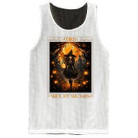 Witchy Woman Halloween Womens Witchcraft Witch Wicca Gothic Mesh Reversible Basketball Jersey Tank