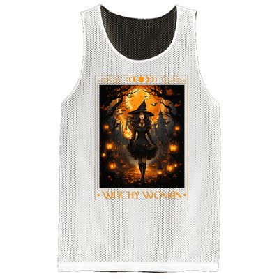 Witchy Woman Halloween Womens Witchcraft Witch Wicca Gothic Mesh Reversible Basketball Jersey Tank