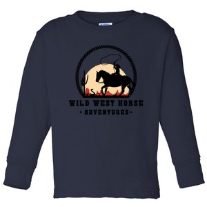 Wild West Horse Adventures Toddler Long Sleeve Shirt